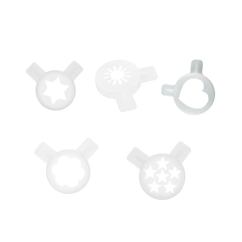 L8RE 5PCS Universal Fit Silicone Ice Cream Maker Nozzle Replacement Parts for Multiple Brands Easy Installation