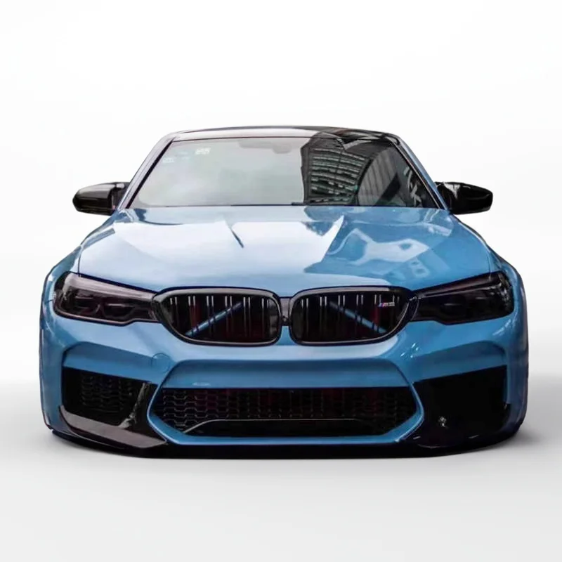 ฟิล์มไวนิลโครเมียมสีดำทองเมทัลลิกเงาพิเศษสำหรับเปลี่ยนสีรถยนต์ พร้อมกาวในตัว ป้องกันฟองอากาศ