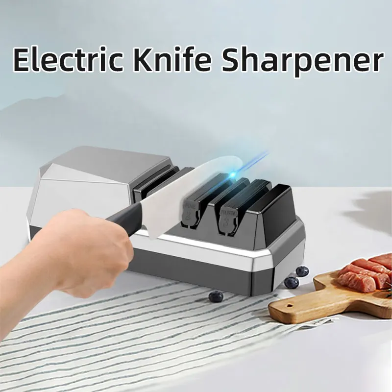 Electric Knife Sharpener,Home Kitchen Electric Sharpening Machine 110V 220V