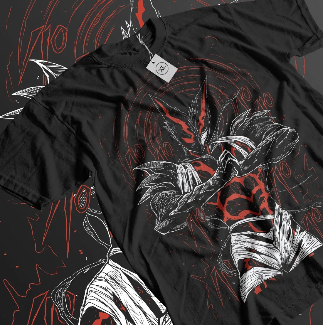Garou T-shirt One Punch Man Villain Horror Anime Manga Gift Shirt Black