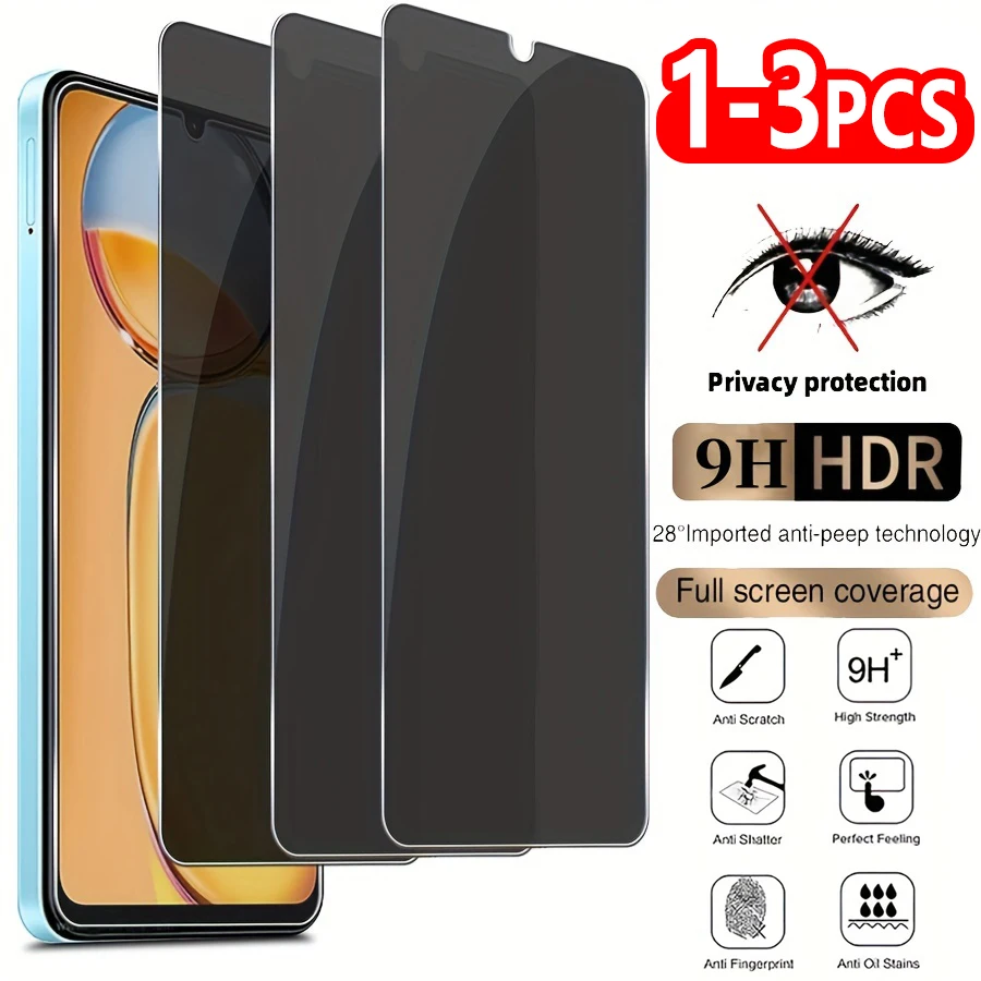1-3PCS Volle Abdeckung Anti-Spy Gehärtetes Glas Für Xiaomi Mi 13T Pro 14 12T 11 12 Lite NE 5G 11T 11X 10T 10 Privatsphäre Screen Protector