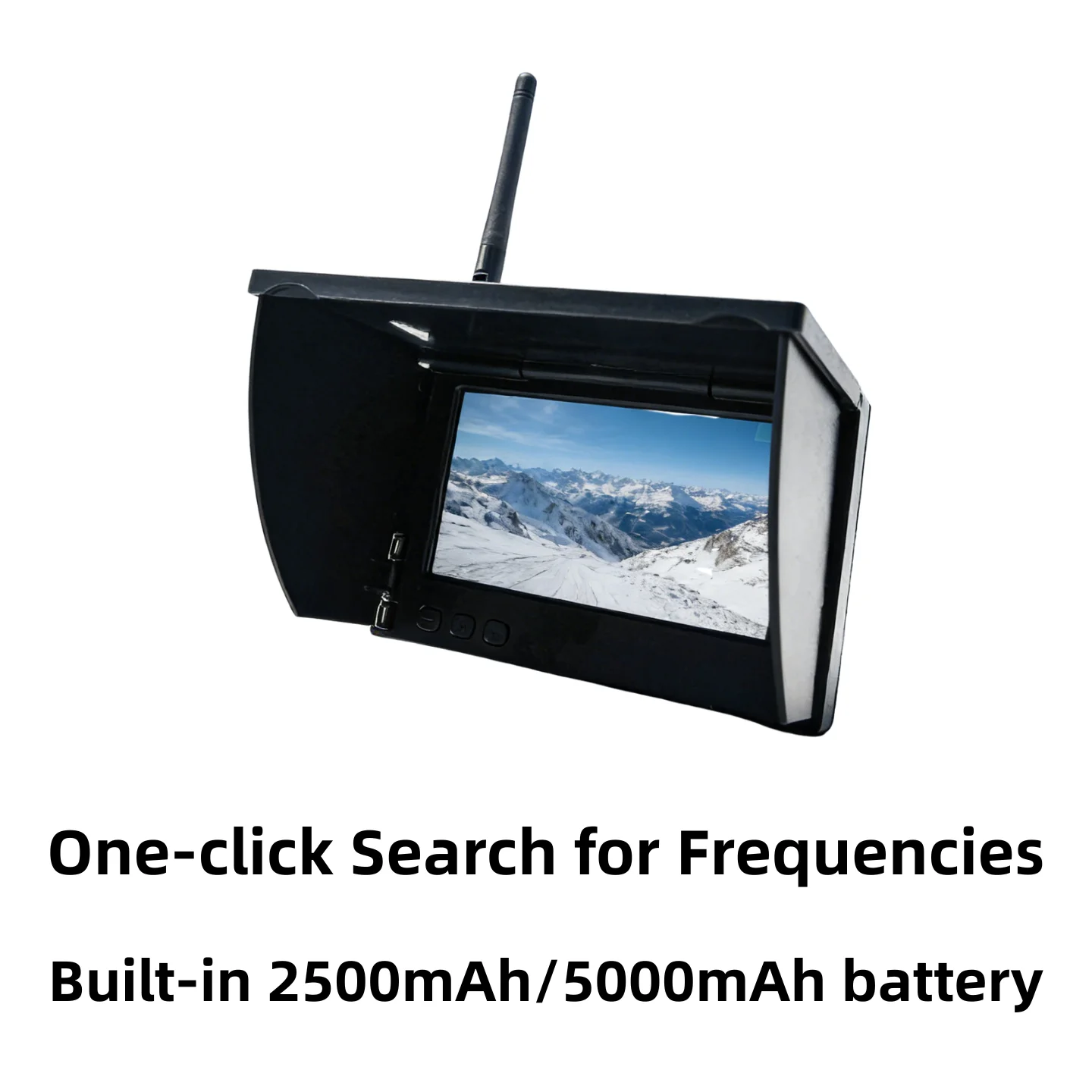 SLONWAKE FPV 5-inch display screen 5.8G 56CH 800*480PX 500cd/m² brightness,suitable for long-range unmanned aerial vehicle RC