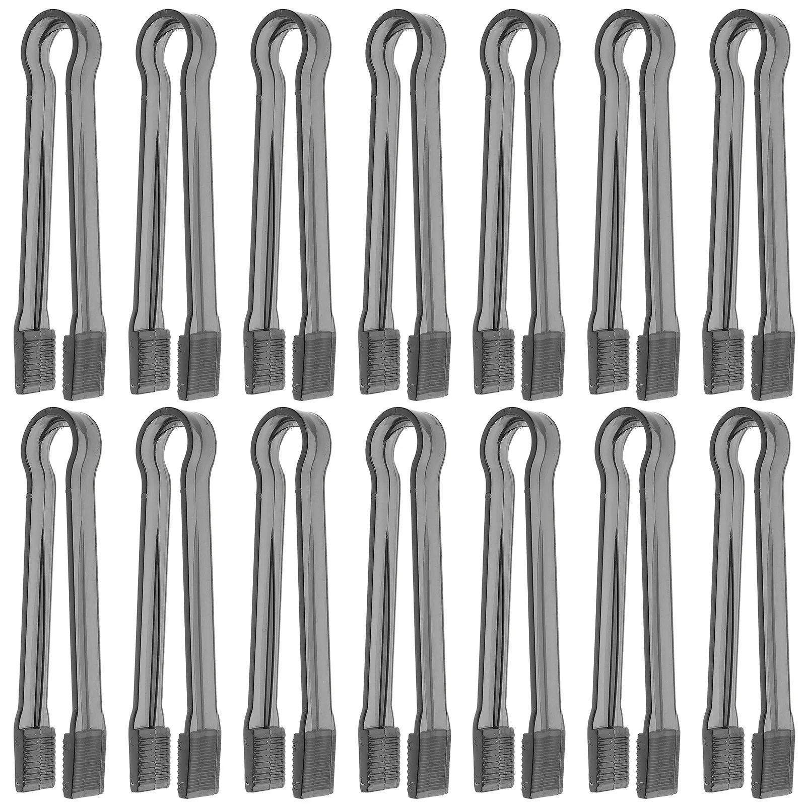 

15pcs Clear Mini Ice Tongs Transparent Appetizer Tongs For Buffet Salad Serving Kitchen Small Tools Party Dessert Snacks
