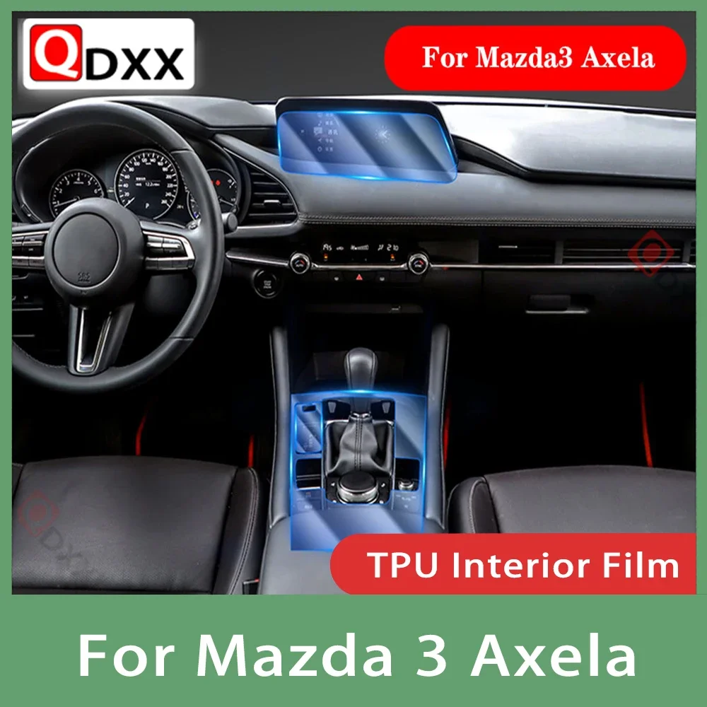 

Для Mazda 3 Axela 2018-2022 2019, салон автомобиля, центральная консоль, прозрачная защитная пленка из ТПУ, ремонтная пленка против царапин, RHD