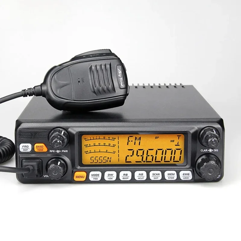 AnyTone 5555N II 60W SSB High Power CB 27Mhz With Long Range CB 25.615~30.105MHz Vehicle Mounted Radio