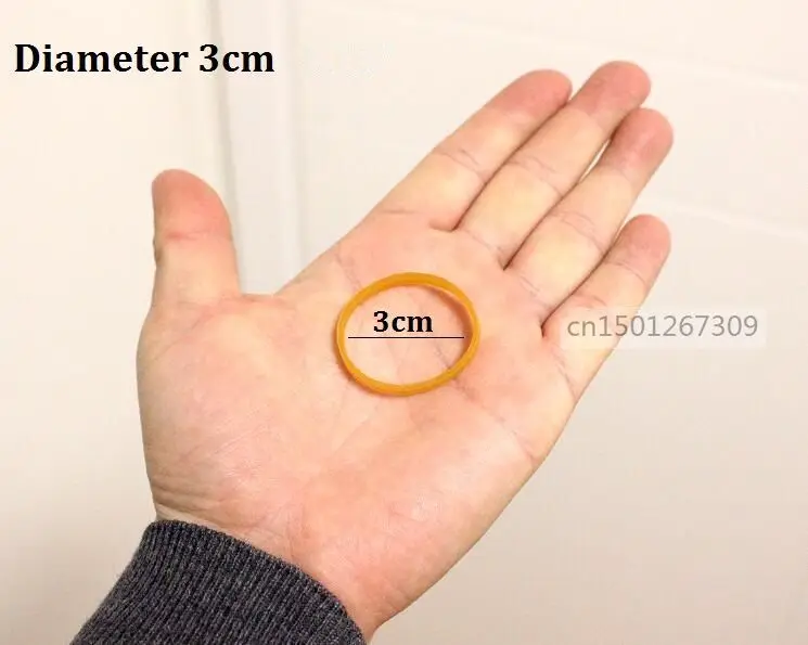 Diameter 3cm Small Wide Brown Elastic Rubber Band For Packing Packaging