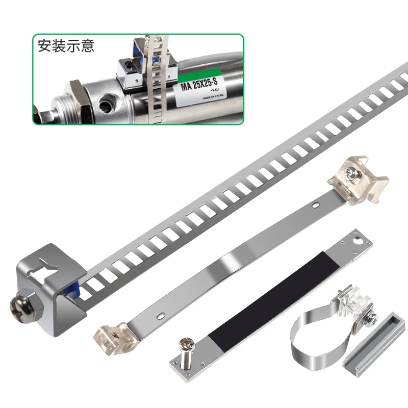DMSG CMSG Cloweit Fixing Bracket Accessary for  Pneumatic Magnetic Air Cylinder Sensor ﻿