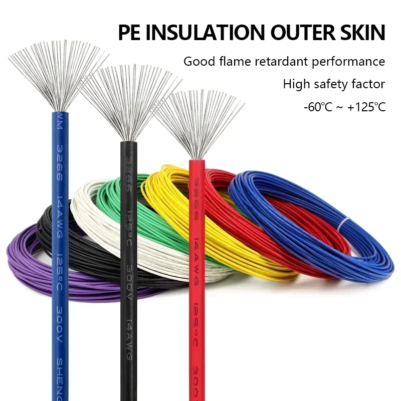 UL3266 Low-Smoke 30/28/26/24/22/20/18/16/14/12AWG Halogen-Free PE Insulated Wire Tinned Copper Cable Household Appliances Cables - Image 5