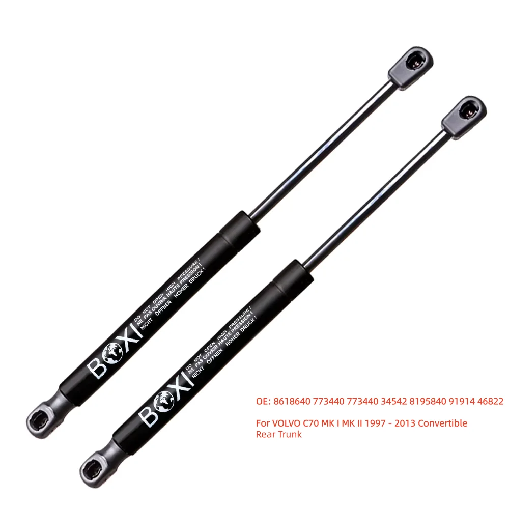 BOXI 2pcs Rear Boot Gas Spring Shock Lift Strut Support 8618640 For VOLVO C70 MK I MK II 1997 - 2013 Convertible Lift Struts