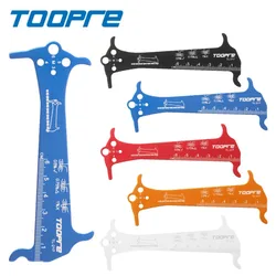 Bike Chain Checker Aluminum Alloy Bicycle Chain Wear Indicator Ruler Repair Tool Bicycle Chain Gauge Measurement Repair Tool