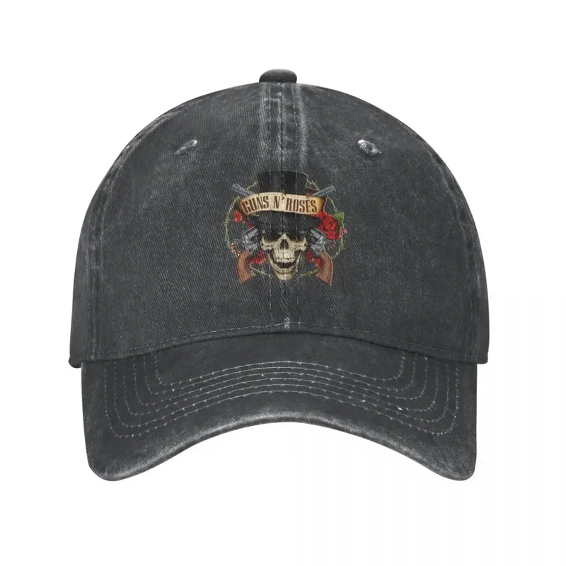 

Vintage Guns N Roses Baseball Caps Unisex Style Distressed Denim Snapback Hat Heavy Metal Outdoor Summer Caps Hat