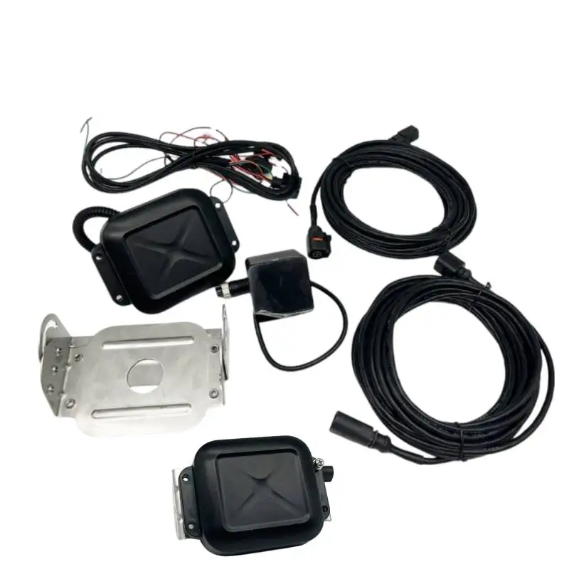 Front and rear sensor system collision warning system for mining truck safety