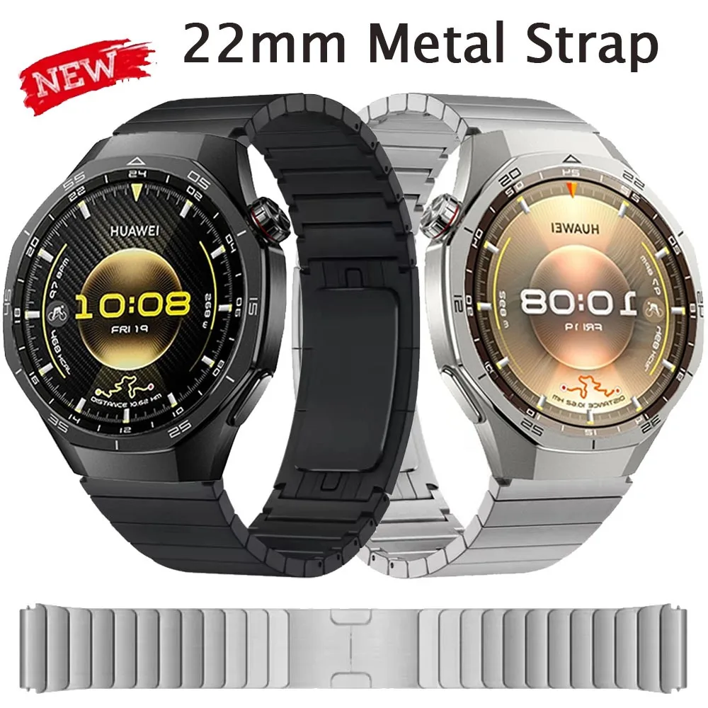 22 مللي متر حزام معدني من الفولاذ المقاوم للصدأ لساعة هواوي GT6 Pro/GT6/5/4 46 مللي متر سوار معصم لـ Garmin Forerunner 970 570 965 Band #3