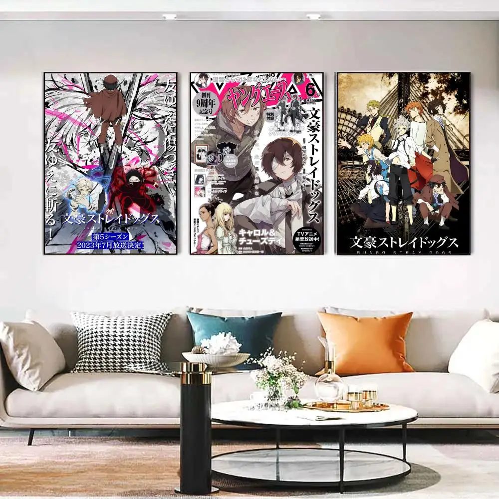 Japanese Anime Bungo Stray Dogs Good Quality Prints and Posters HD Quality Poster Wall Art Painting Study Home Decor