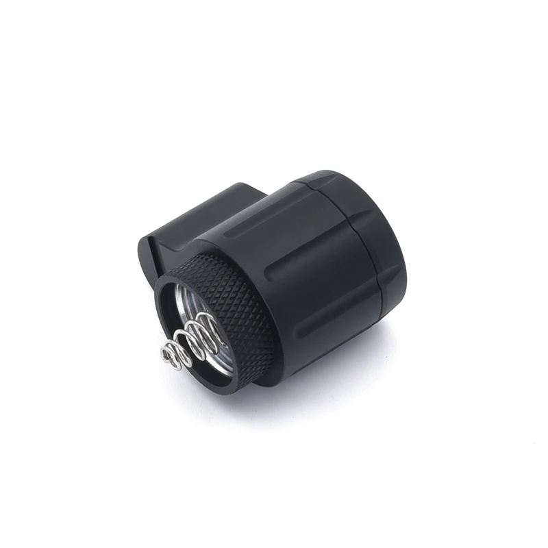 RCPT DFCPT Crane Port Metal Tailcap Cover Tactical Flashlight Switch Cap Fit M300 M600 PLH V2 DC Plug