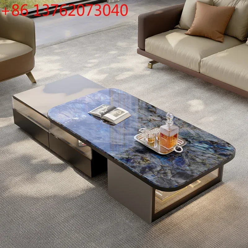 

Hardcover Modern Luxury Coffee Table Living Room Design Floor Italian Coffee Table Sofa Side Tavolino Da Salotto Home Furniture