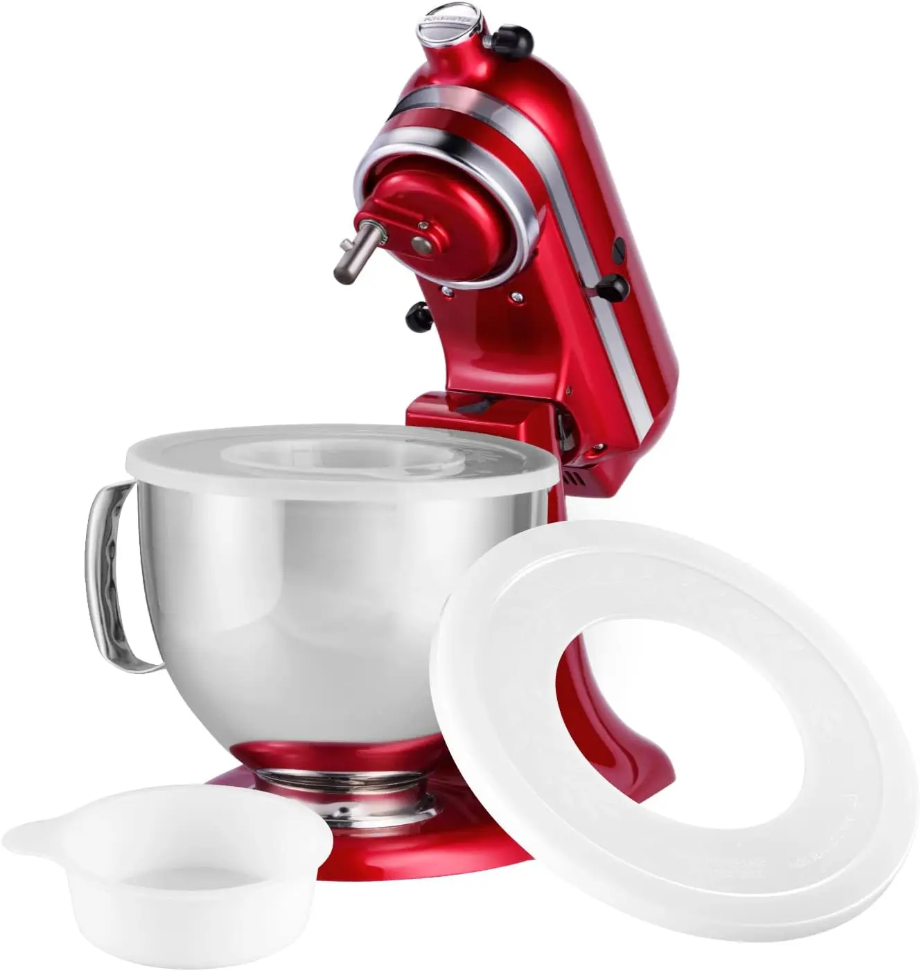 Cubierta de tazón MEZCLADOR PARA KitchenAid, mezcladores con soporte de cabeza inclinada, cuencos de acero inoxidable de 2024 a 5 cuartos, novedad de 4,5