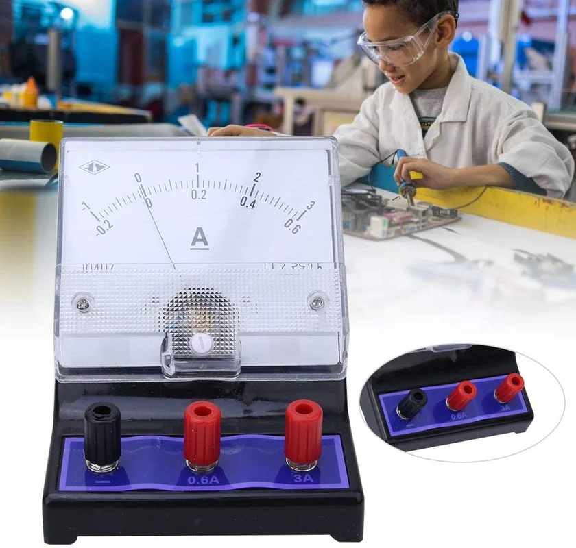 Labs DC Moving Coil Meter Ammeter Analog Ammeter Micro Amp Gauge Current Measurement Panel Meter for Physics Teaching Supplier