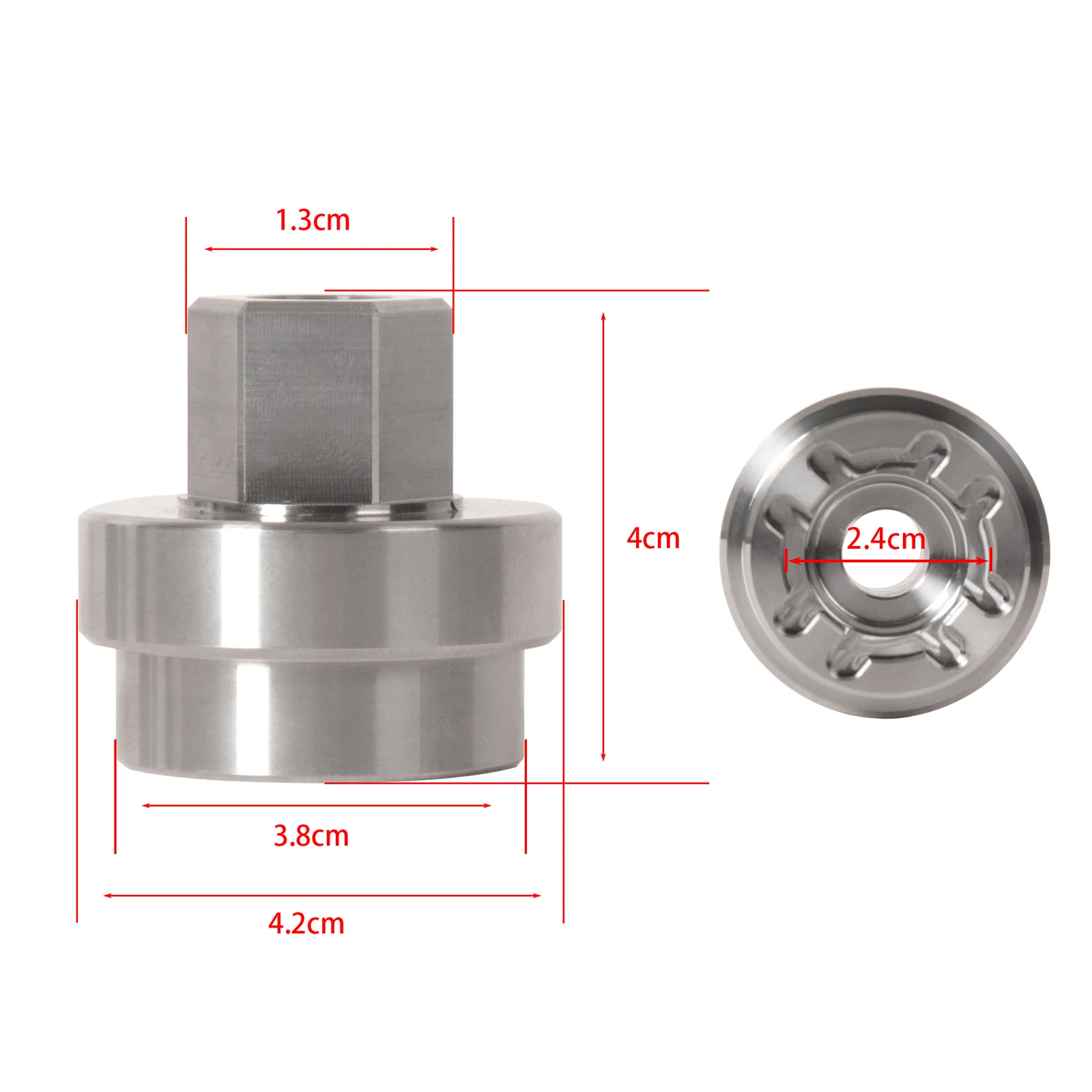 Motorcycle Tools Stainless Steel Camshaft Pulley Nut Socket Tool Accessories 24mm For Ducati 748 916