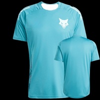 Camiseta Treino Cruzeiro 2526 - Azul Tuquesa Escuro Motorcycle Training Suit T-shirt, Lightweight and Breathable