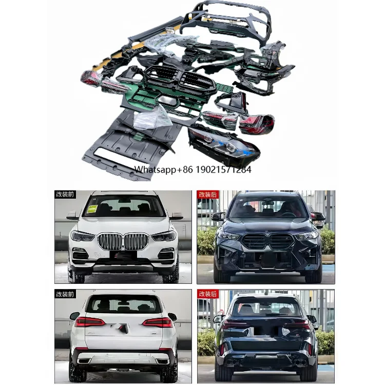 High Quality Body Parts Modification Kit Upgrade Old X5 G05 to G18 Front Bumper for Car before Modifying