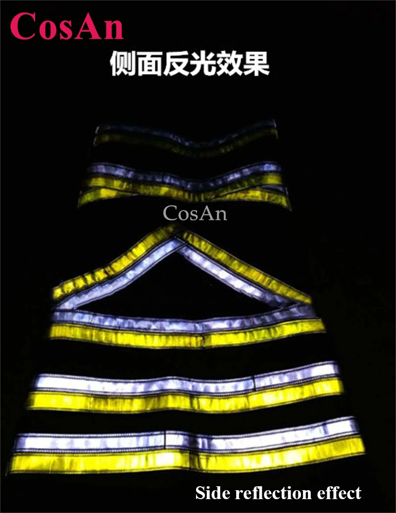 CosAn أنماط جديدة ريبر السراويل AUS نمط ملبورن شفل شبح الرقص السراويل وسيم جرس قيعان عاكسة بنطلون للجنسين #3