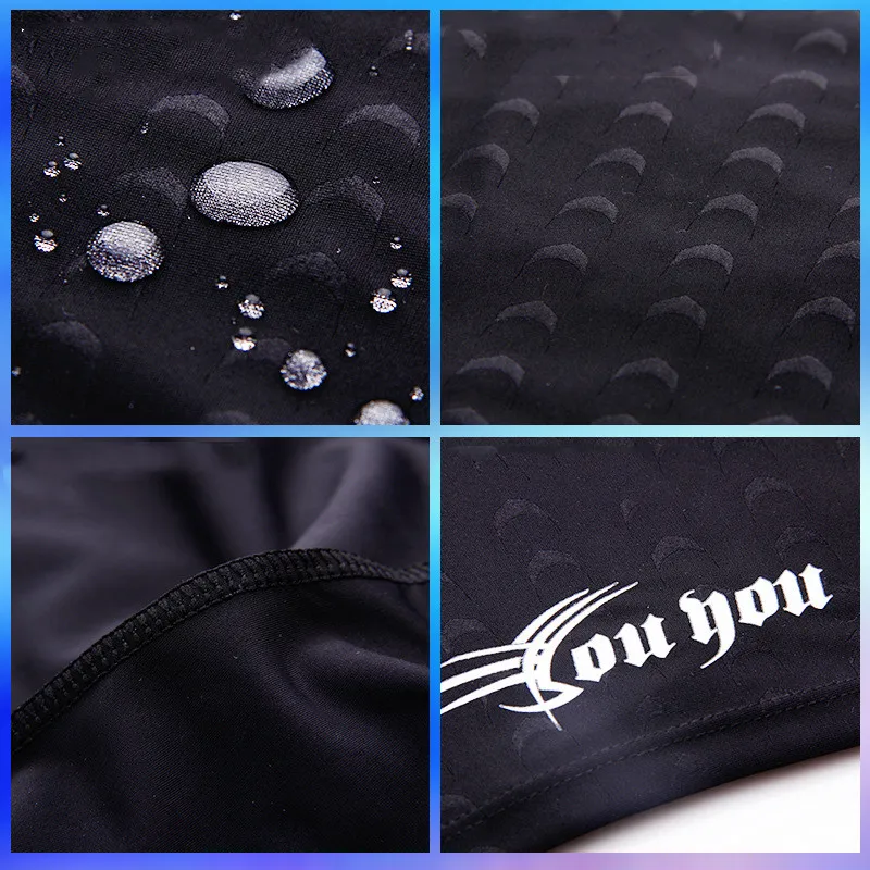 Men Professional Plus Size Athletic Jammer Swimwear Competition Swim Shorts Sharkskin Waterproof Beach Trunks Surfing Briefs