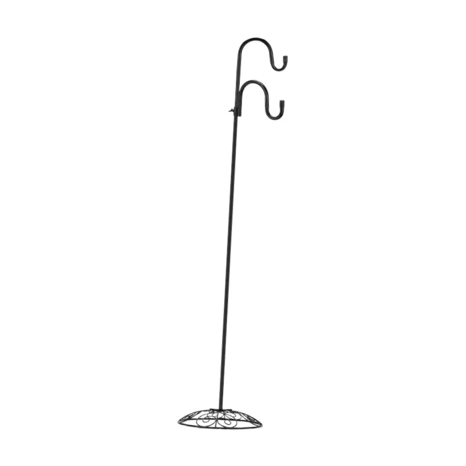 shepherds-hook-stand-heavy-duty-patio-backyard-deck-with-2-hooks-floor-stand-display-hanger-for-hanging-solar-lights-flowerpot