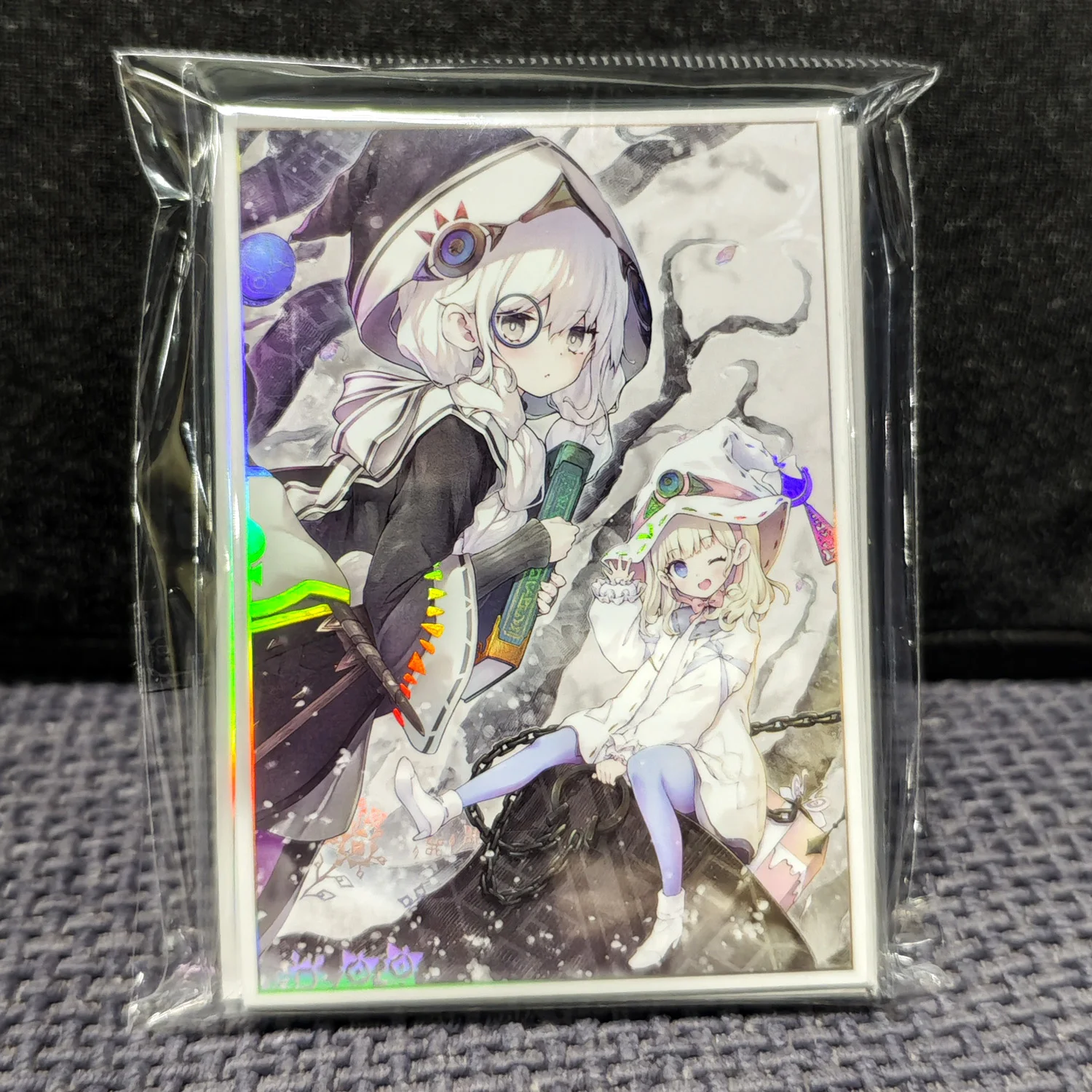 

50PCS Yugioh Elzette & Astellar of the White Forest Card Sleeves Yu-Gi-Oh! OCG Trading Card Shine Protective Case Cover