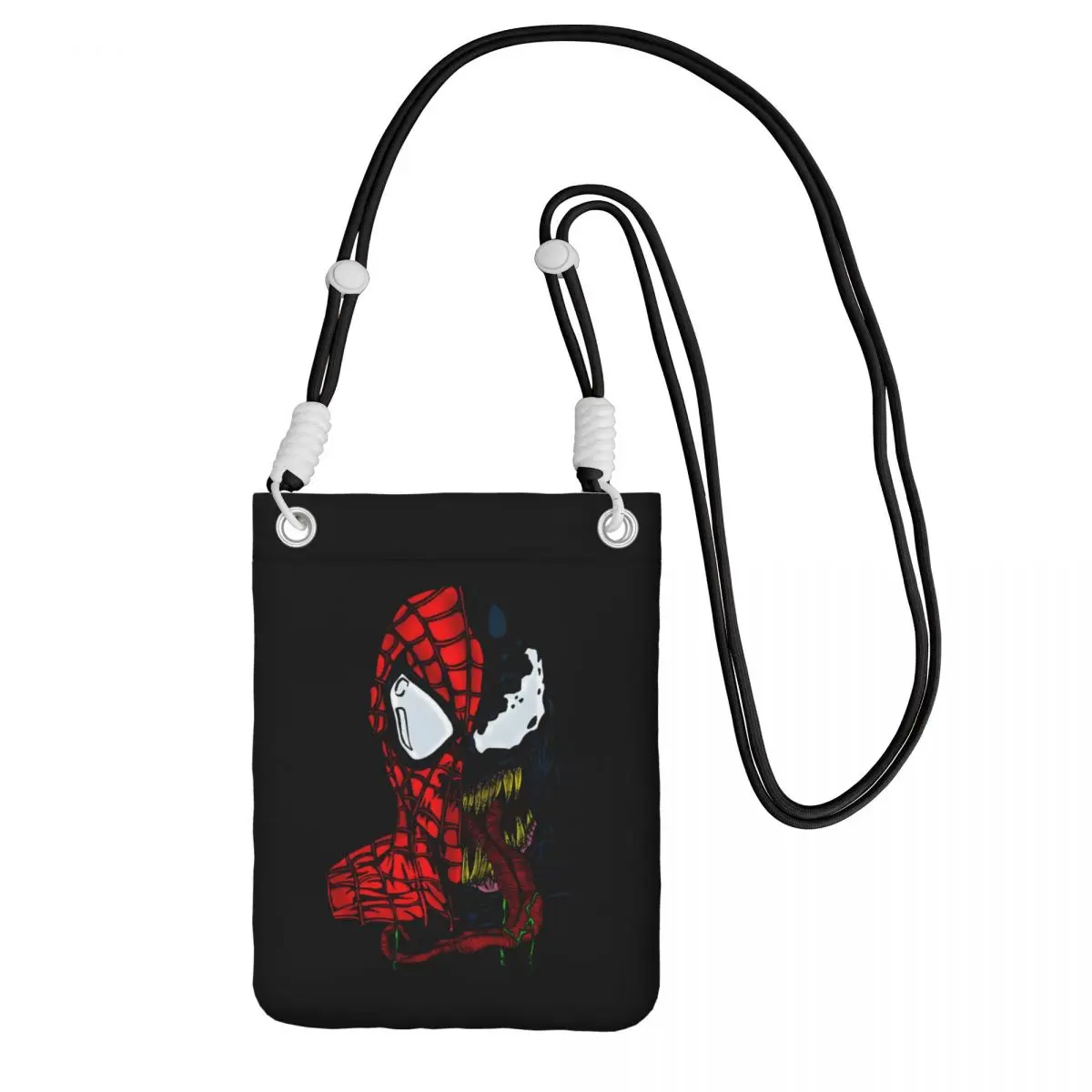 

Custom Spider Man Mobile Phone Bag Women Men Fashion Superhero Anime Shoulder Crossbody Bag Card Bag Mini Shoulder Purse Wallet
