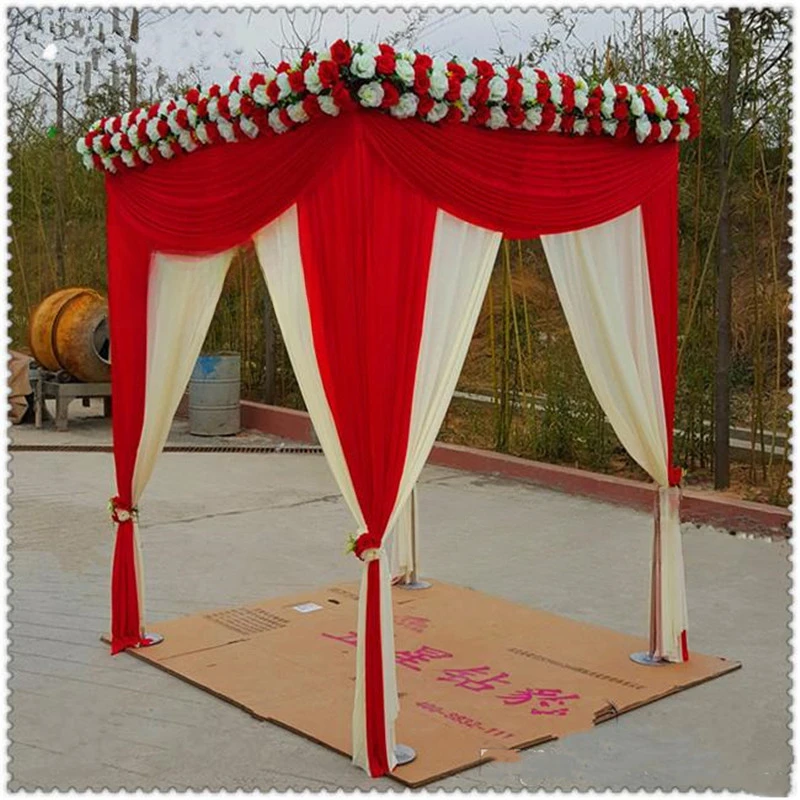 3MX3MX3M Wedding square canopy/chuppah/arbor drape stand Wedding Decor Piping frame   backdrop stand  supply