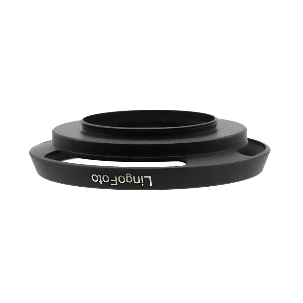 37mm LH-37EPII Metal Vented Short Lens Hood Fit for Olympus M.Zuiko 14-42mm f/3.5-5.6 EZ EP5 EPL7 EM10 Black