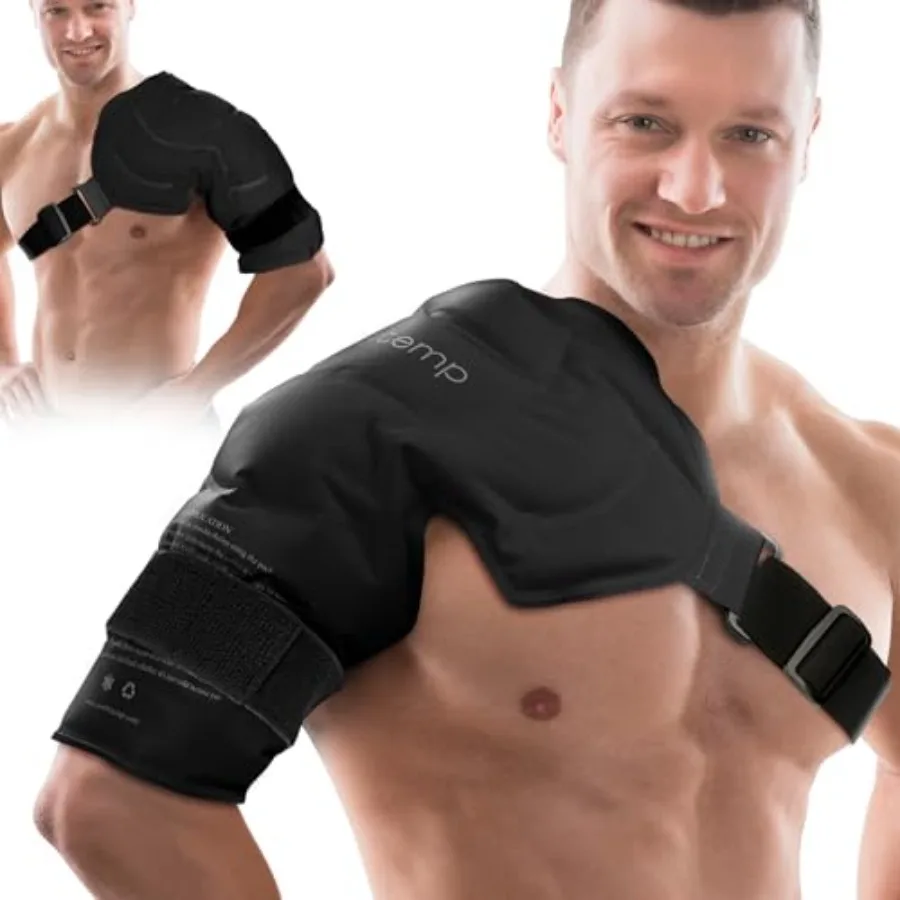 

Shoulder Ice Pack Wrap Rotator Cuff Cold Therapy, Ice Packs for Injuries Reusable Gel, Cold Compress Brace for Shoulder Pain Re