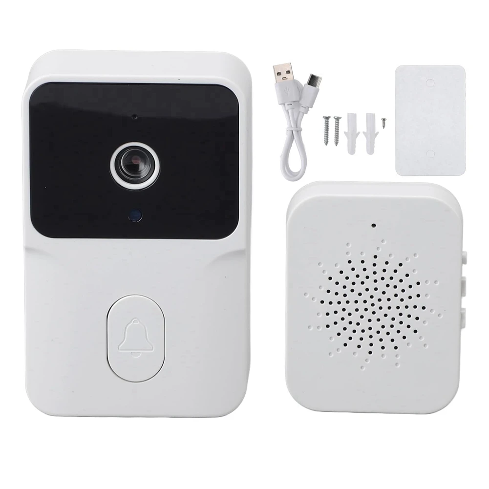 ABGN Tuya sonnette intelligente avec Vision nocturne HD WIFI interphone bidirectionnel visualisation en temps réel pour système de sécurité domestique