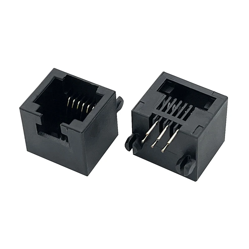 30PCS RJ12 Connector Mini Type 5324 RJ11 6P6C Telephone Socket Short Body Female Jack PCB