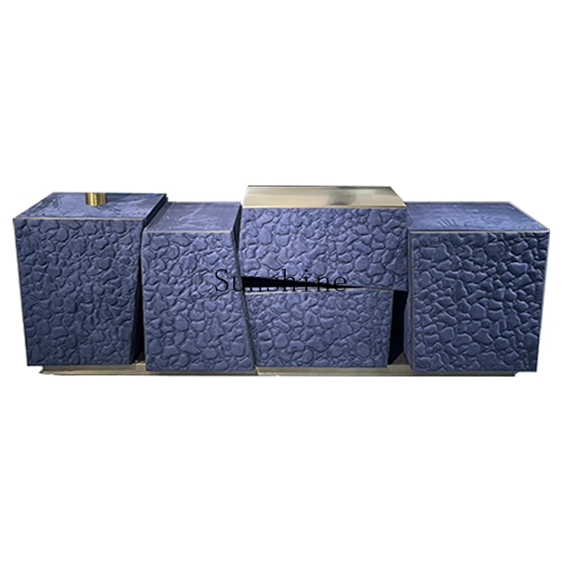 Italian high-end light luxury dining side cabinet luxury entrance entrance decorative cabinet