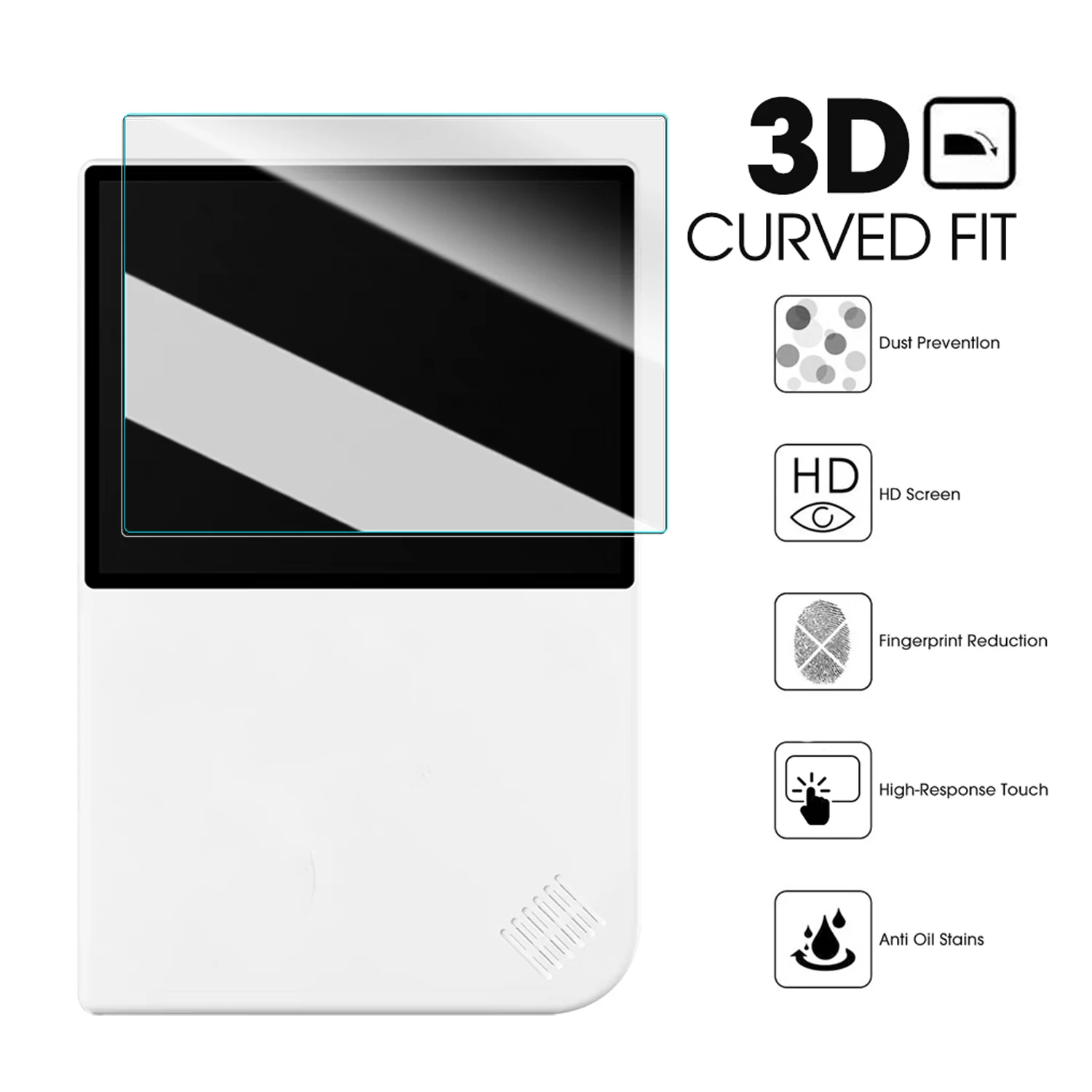 3/2/1PCS Tempered Glass Screen Protectors for ANBERNIC RG 40XXV Gaming Console 9H Hardness Full Coverage Protective Films