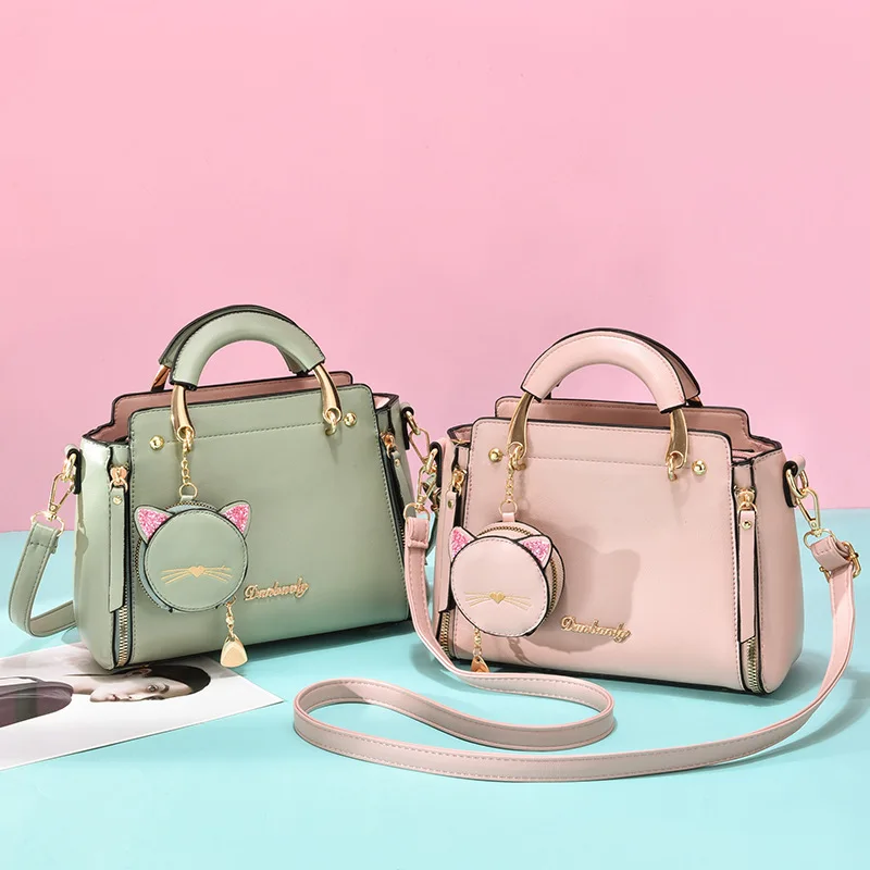 Bolso bandolera mujer – Monedero gato con funda auriculares - imagen 3