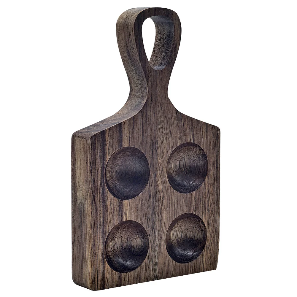 

Japanese Style For Kitchen Egg Holder Wooden Tray with Handle and 4 Compartments Acacia Wood for Organized Egg Storage
