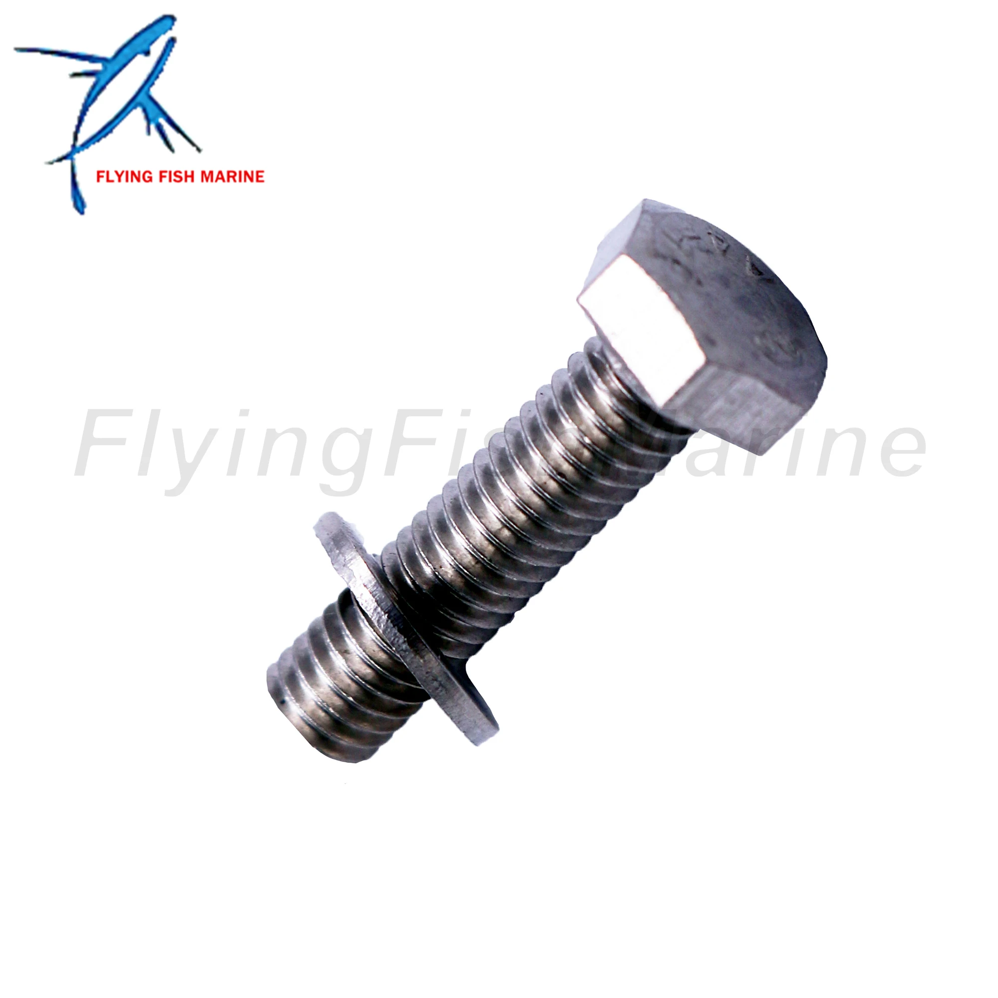 Outboard Motor 9101035620M 9101135620M 9101E35620M Screw Bolt with Washer for Tohatsu Nissan, 95895-06020 95D95-06020 for Yamaha