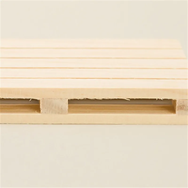 1pcs New Mini Wooden Pallet Beverage Coasters Insulation Pad Cup Coaster Pot Mat Home kitchen Accessories
