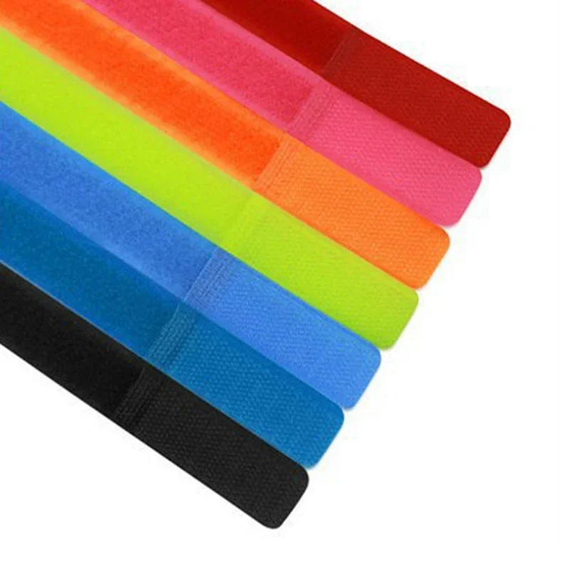 10pcs/lot 20*180mm Computer Power Cable Management Mixed Color Nylon  Ties Tie Strap Straps Wire Cord Organization