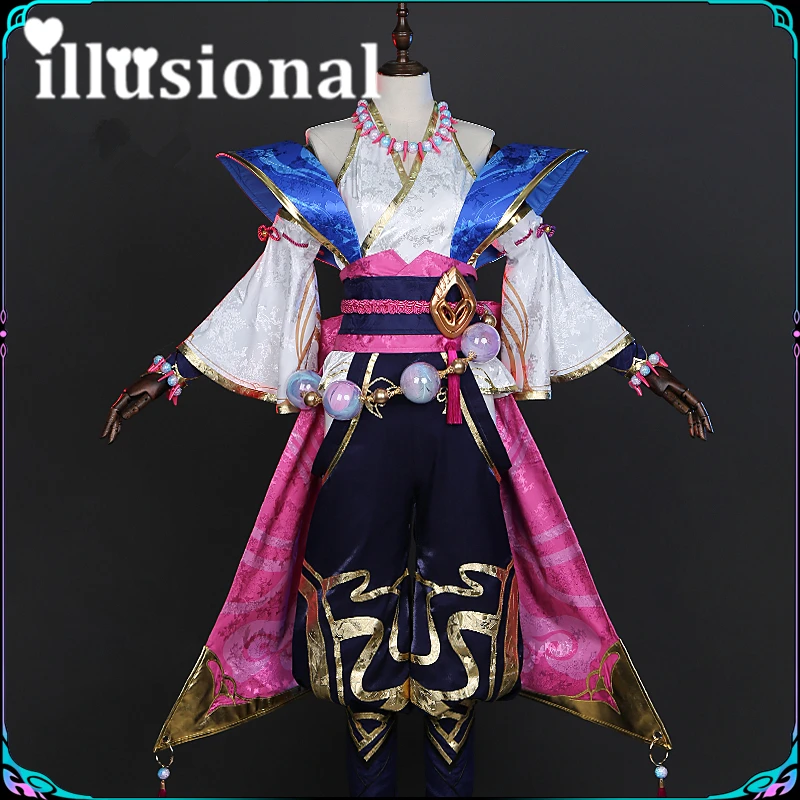 illusional Game LOL Syndra Spirit Blossom Syndra Cosplay Costume Kimono dress for Women