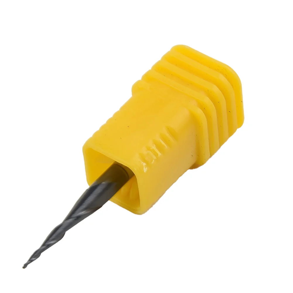 1/8 Shank CNC Carbide Ball Nose Tapered End Mill Radius 0.25mm TiAIN Coated End Mill With Plastic Box For Home Diy Tools Parts