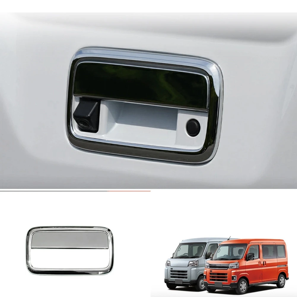 Car Chrome ABS Rear Trunk Tailgate Door Grab Handle Bowl Decoration Cover Trim for Daihatsu ATRAI / HIJET CARGO