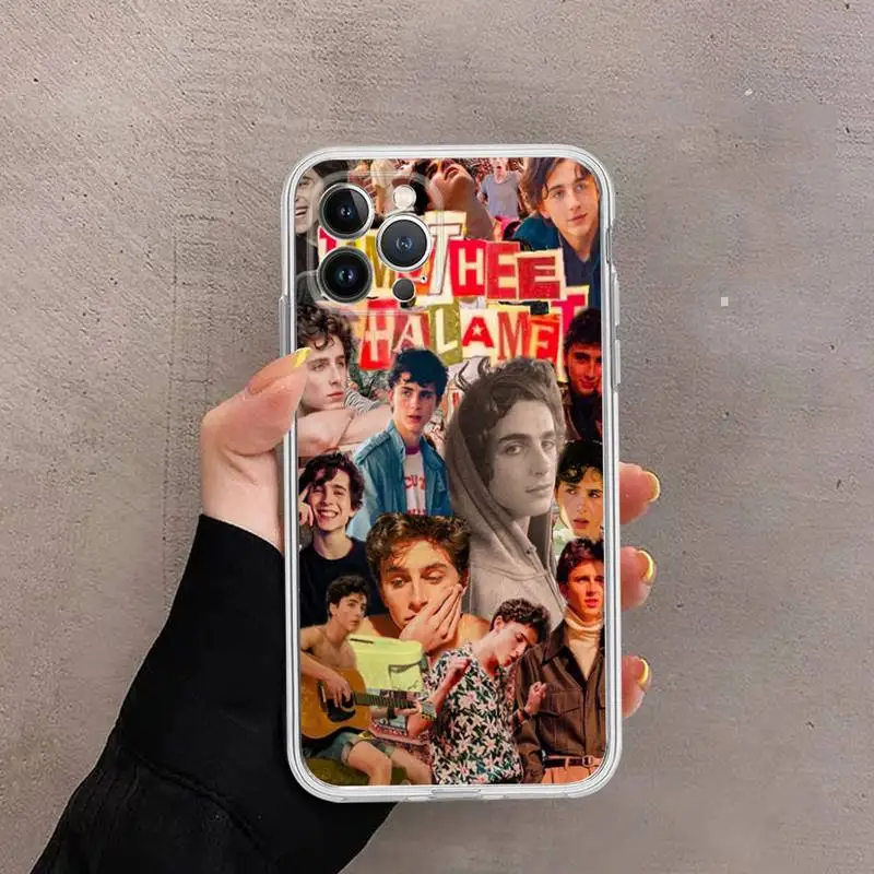 Timothee Chalamet Phone Case for iPhone 11 12 13 Mini Pro Max 8 7 6 6S Plus X 5 SE 2020 XR XS Case shell