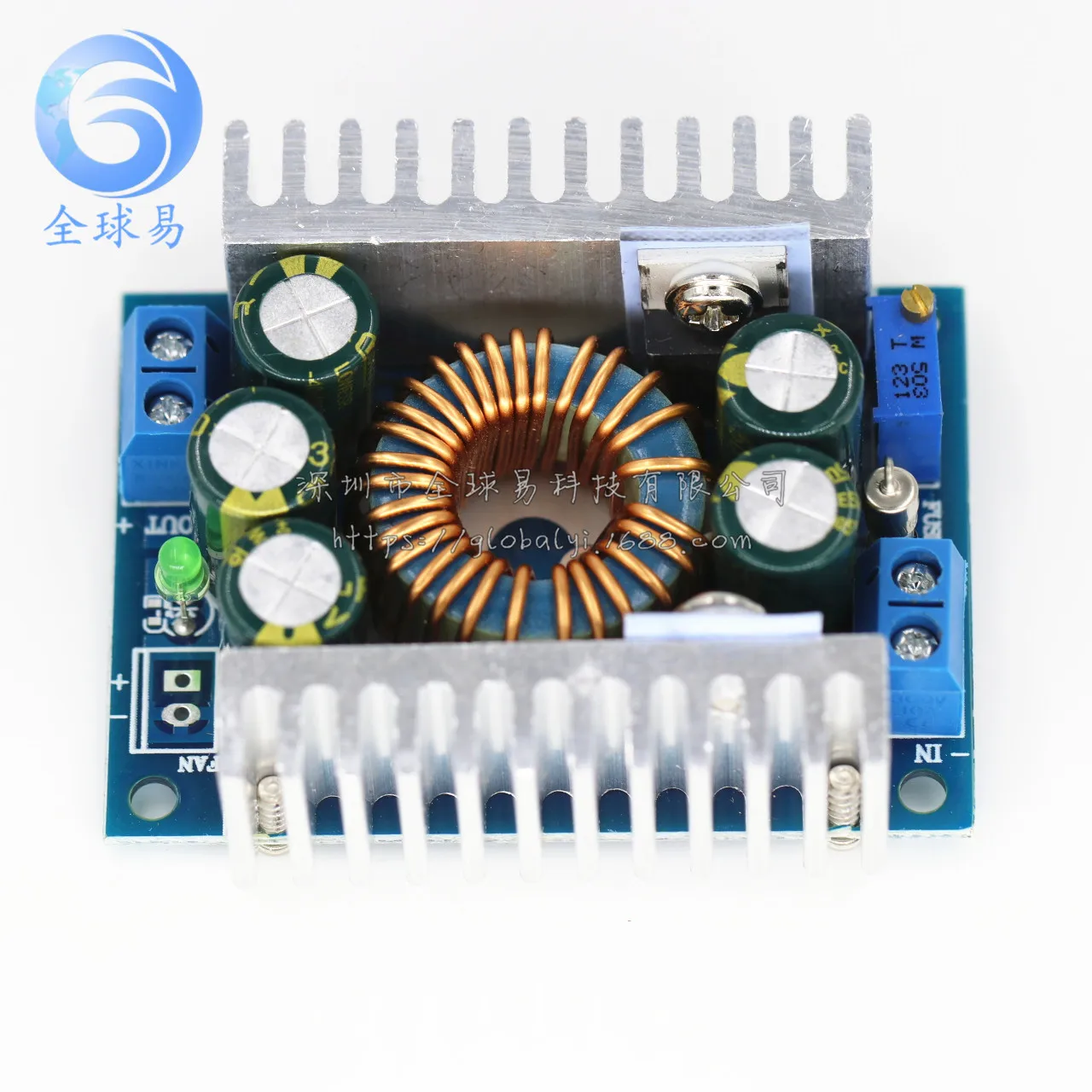 5PCS DC-DC Power module Step-down module High power Low ripple 12A  Adjustable 95% Efficient vehicle