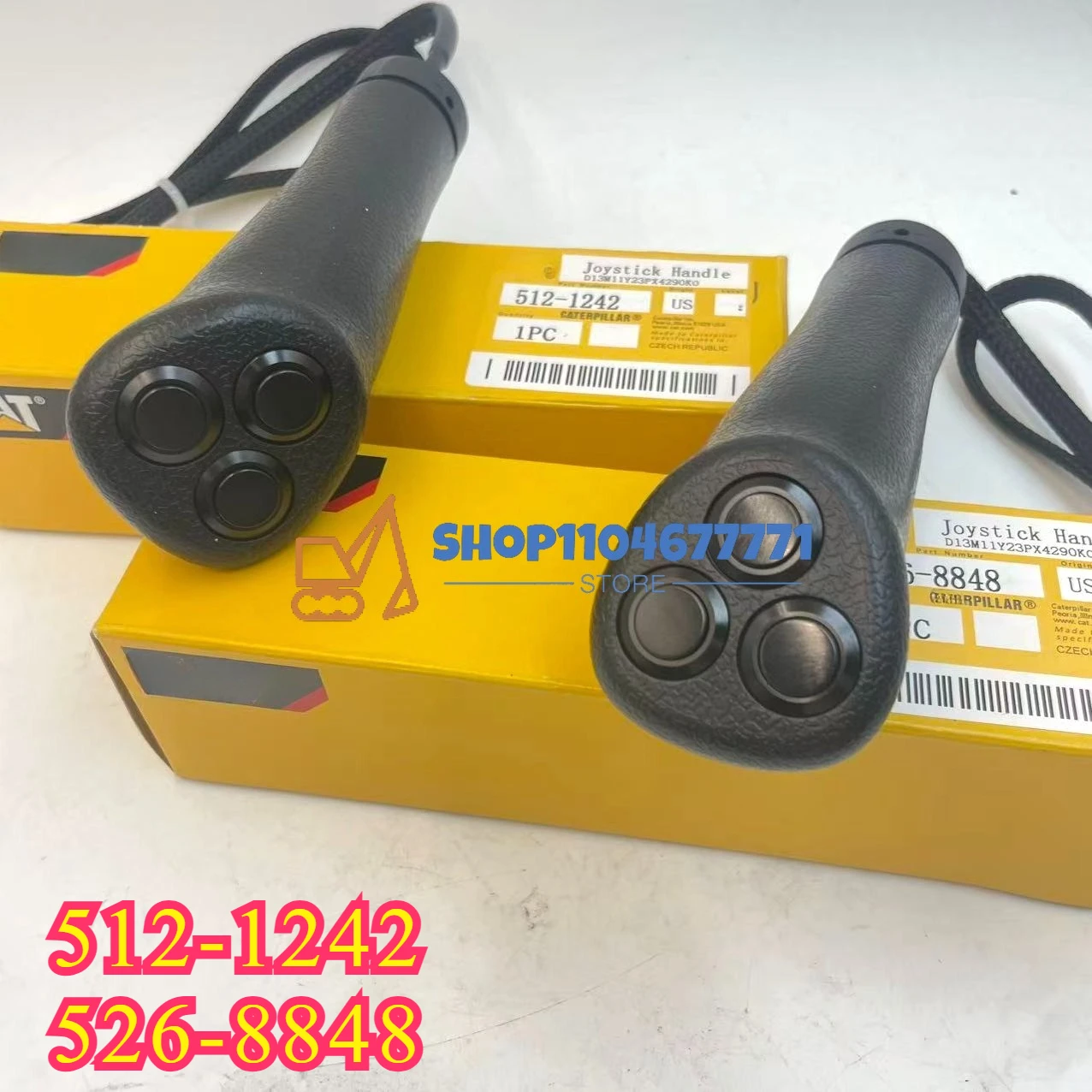 

512-1242 526-8848 Joystick Handle Glue Horn Button Switch Control Device for E320GC 323 330 336 345GC Excavator Parts