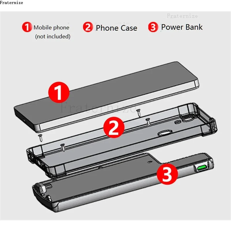 For Huawei P10 Lite P10 Plus battery case Portable power bank smart Battery charger cases For Huawei P9 Plus Lite charging Cover