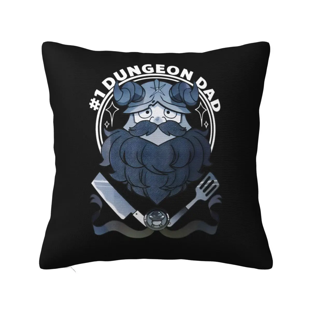 Senshi Dungeon Dad Pillowcase Double-sided Cushion Cover Decor Delicious In Dungeon Meshi Pillow Case Cover Home Zippered 40X40